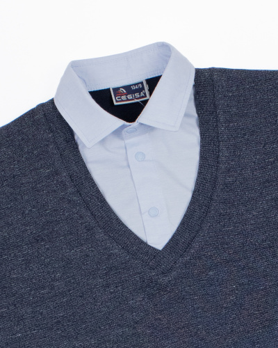 CEGISA 2820 Джемпер имитация двойки фото